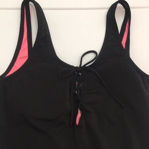 Pink VS one piece bathing suit